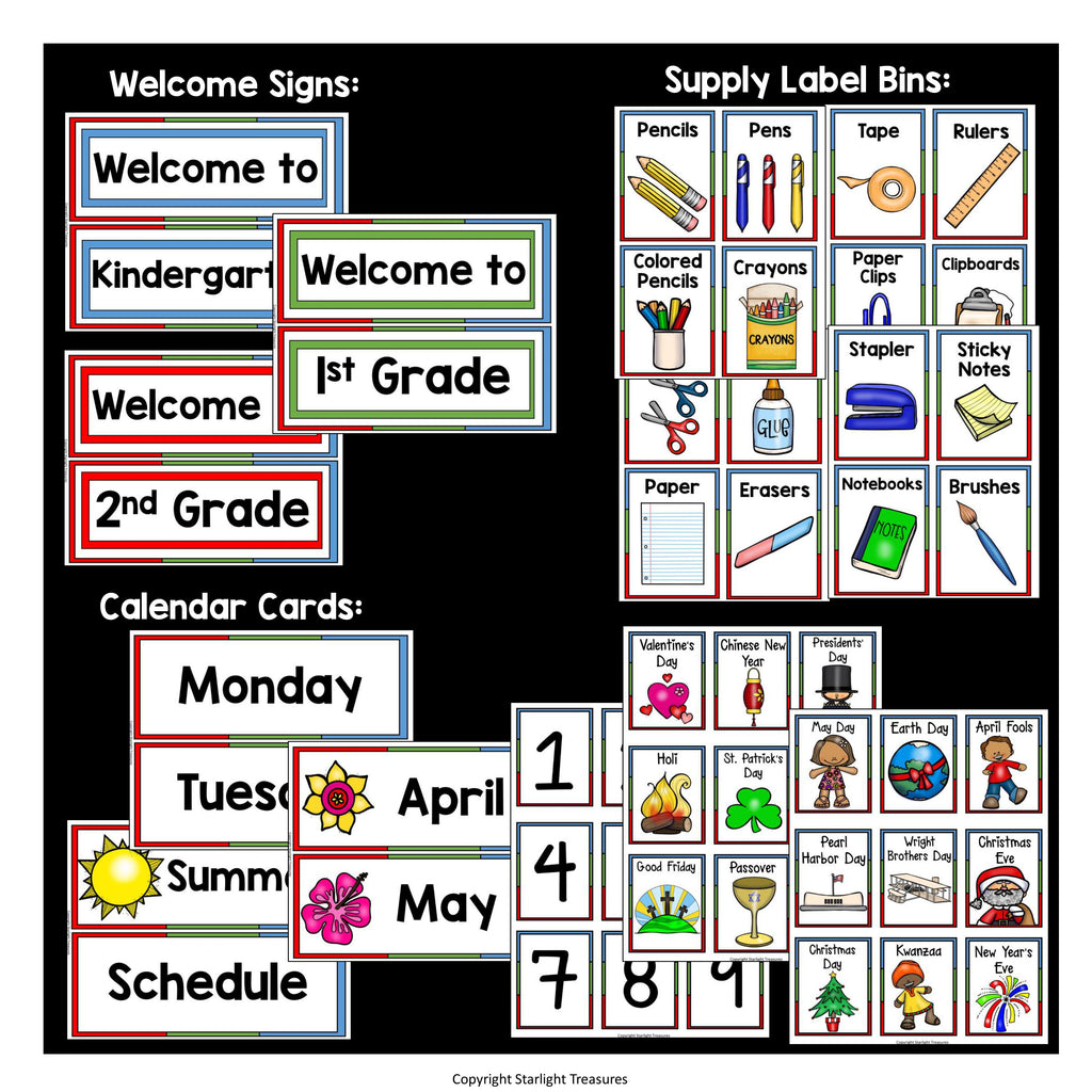 Classroom Decor Pack - Animal Theme