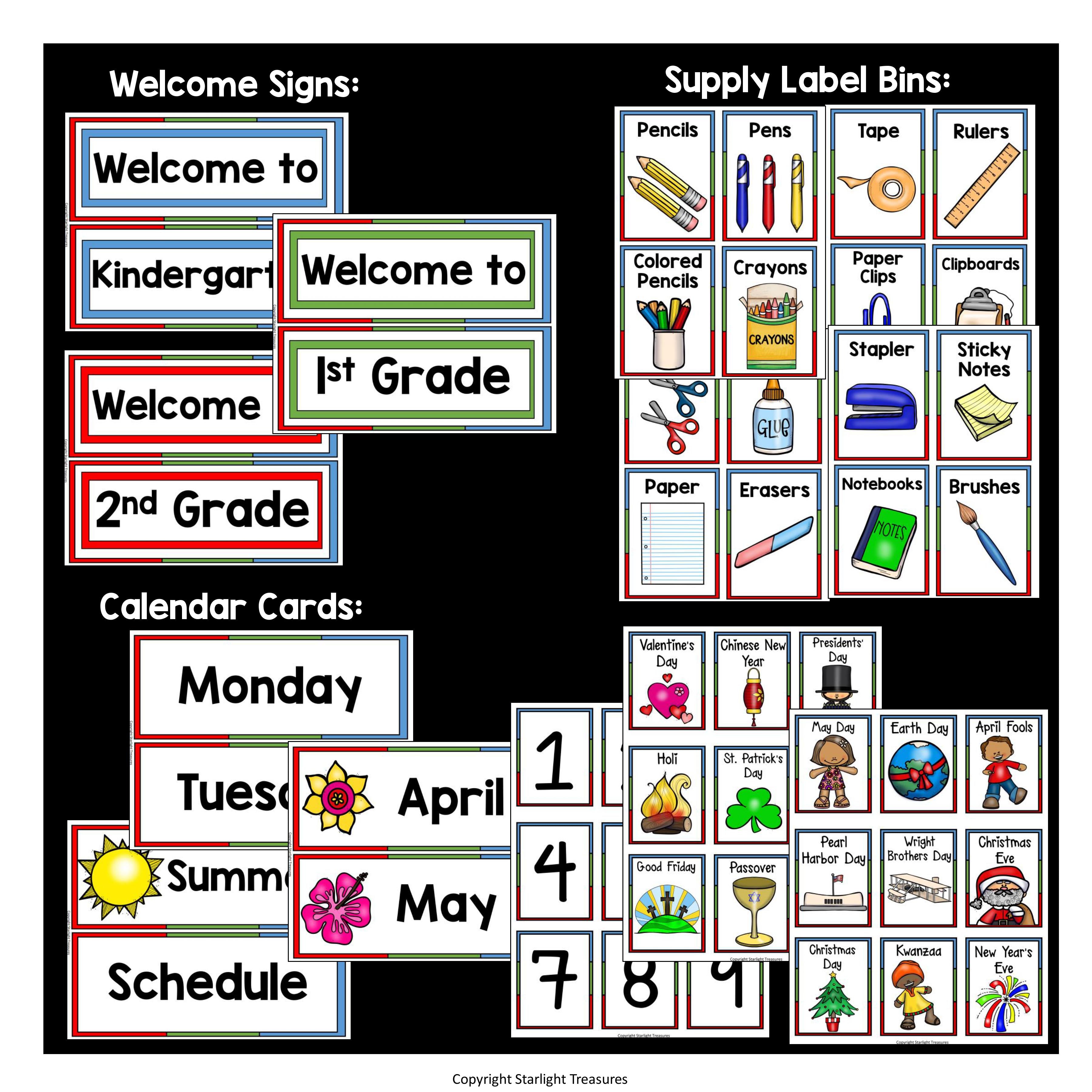 Classroom Decor Pack - Animal Theme