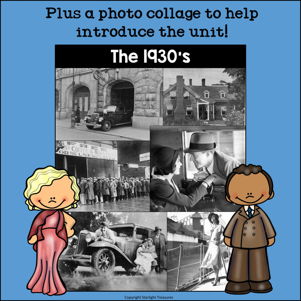Life in the 1930s Mini Book for Early Readers
