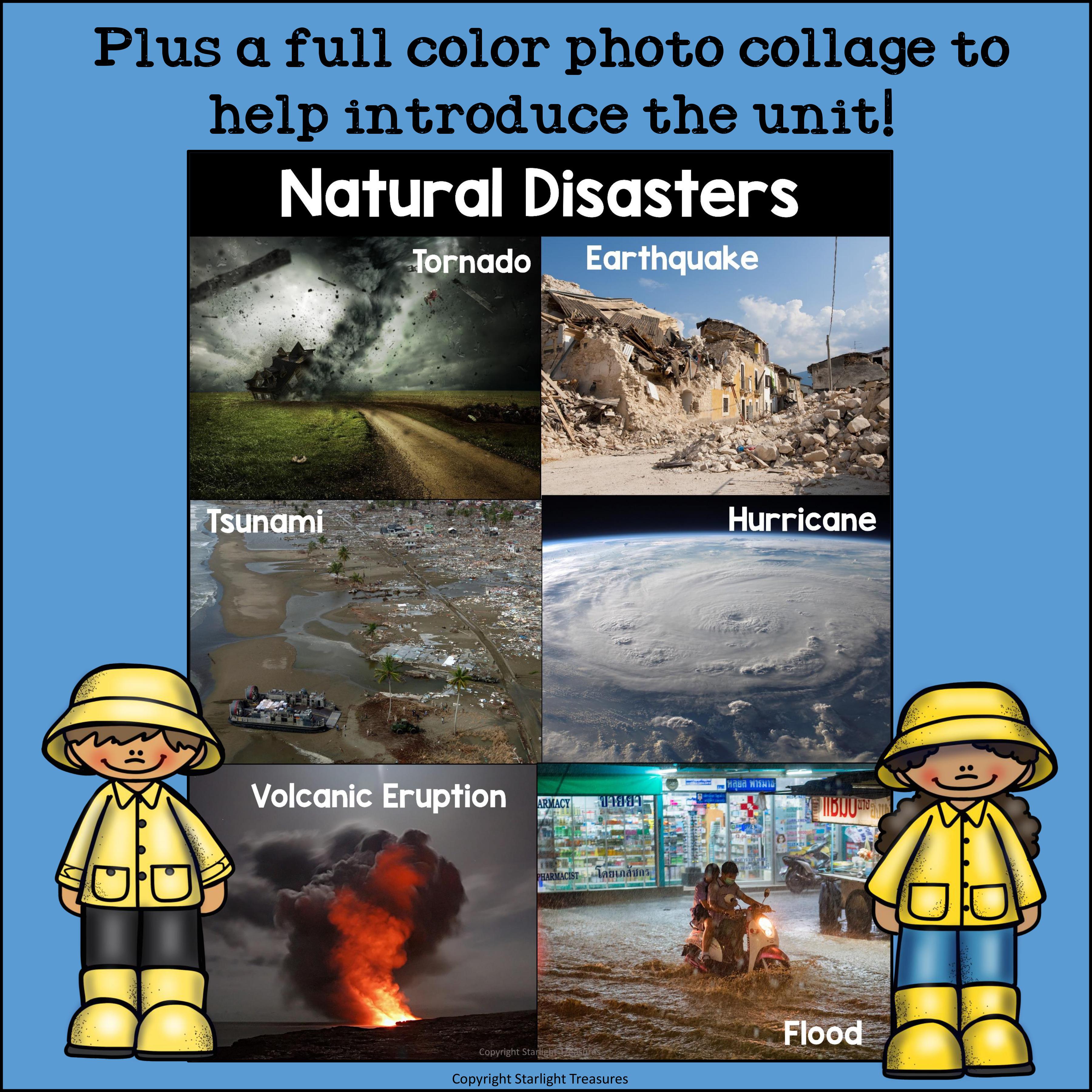 Natural Disasters Mini Book for Early Readers
