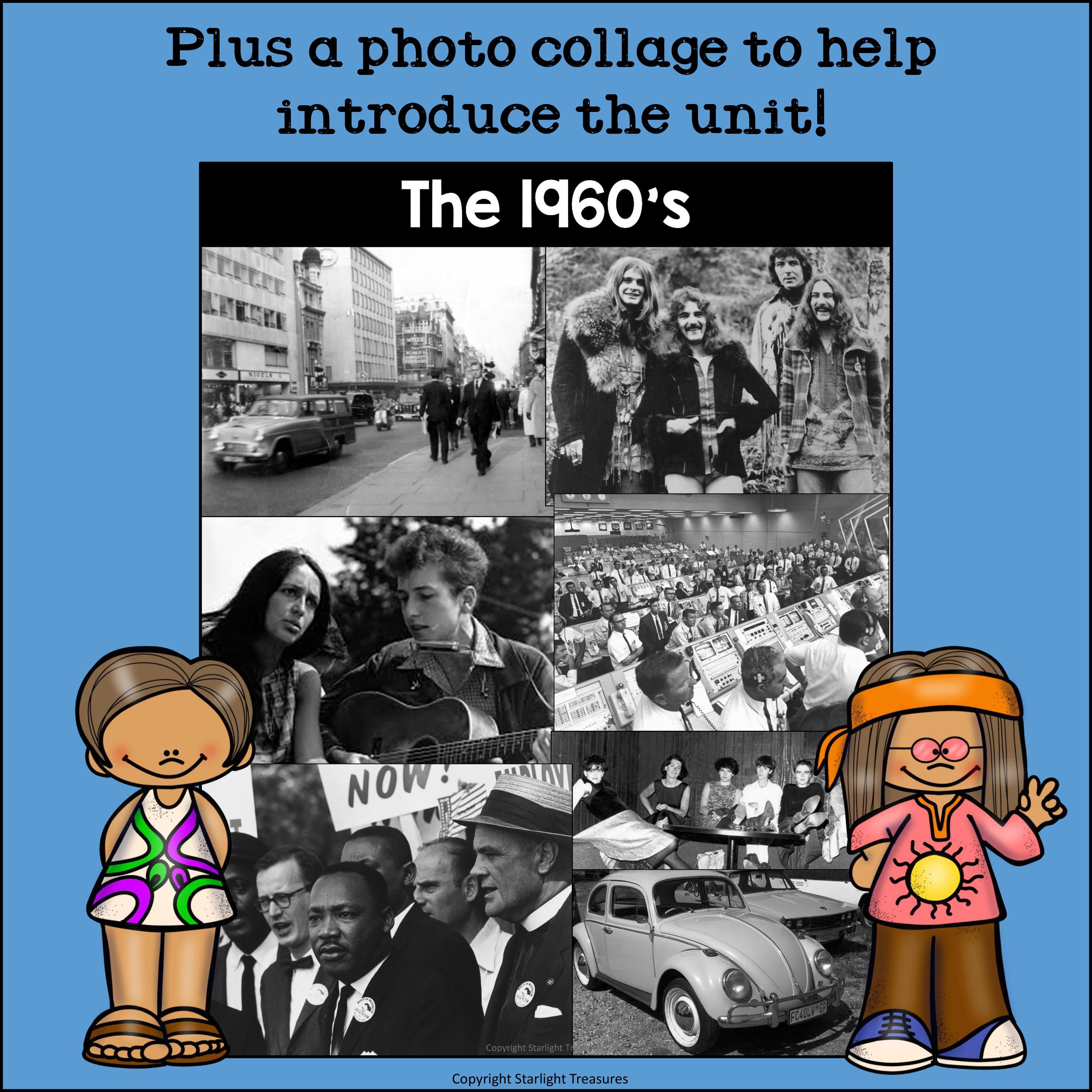 Life in the 1960s Mini Book for Early Readers