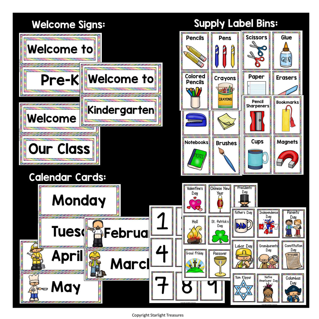Classroom Decor Pack - Careers and Community Helpers Theme