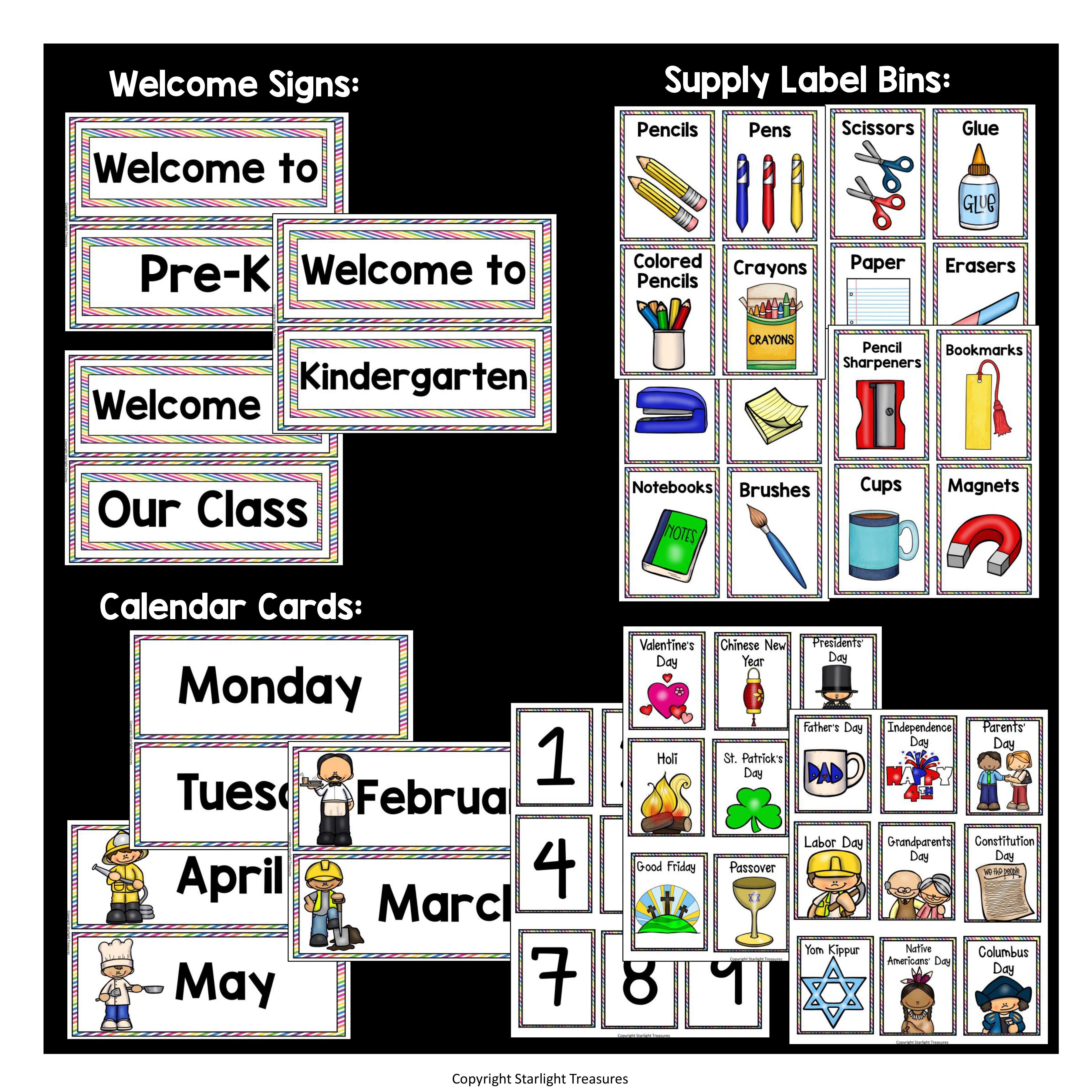 Classroom Decor Pack - Careers and Community Helpers Theme