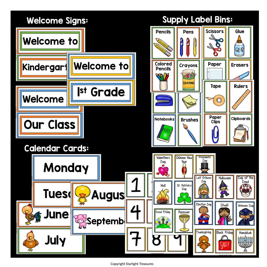 Classroom Decor Pack - Farm Theme