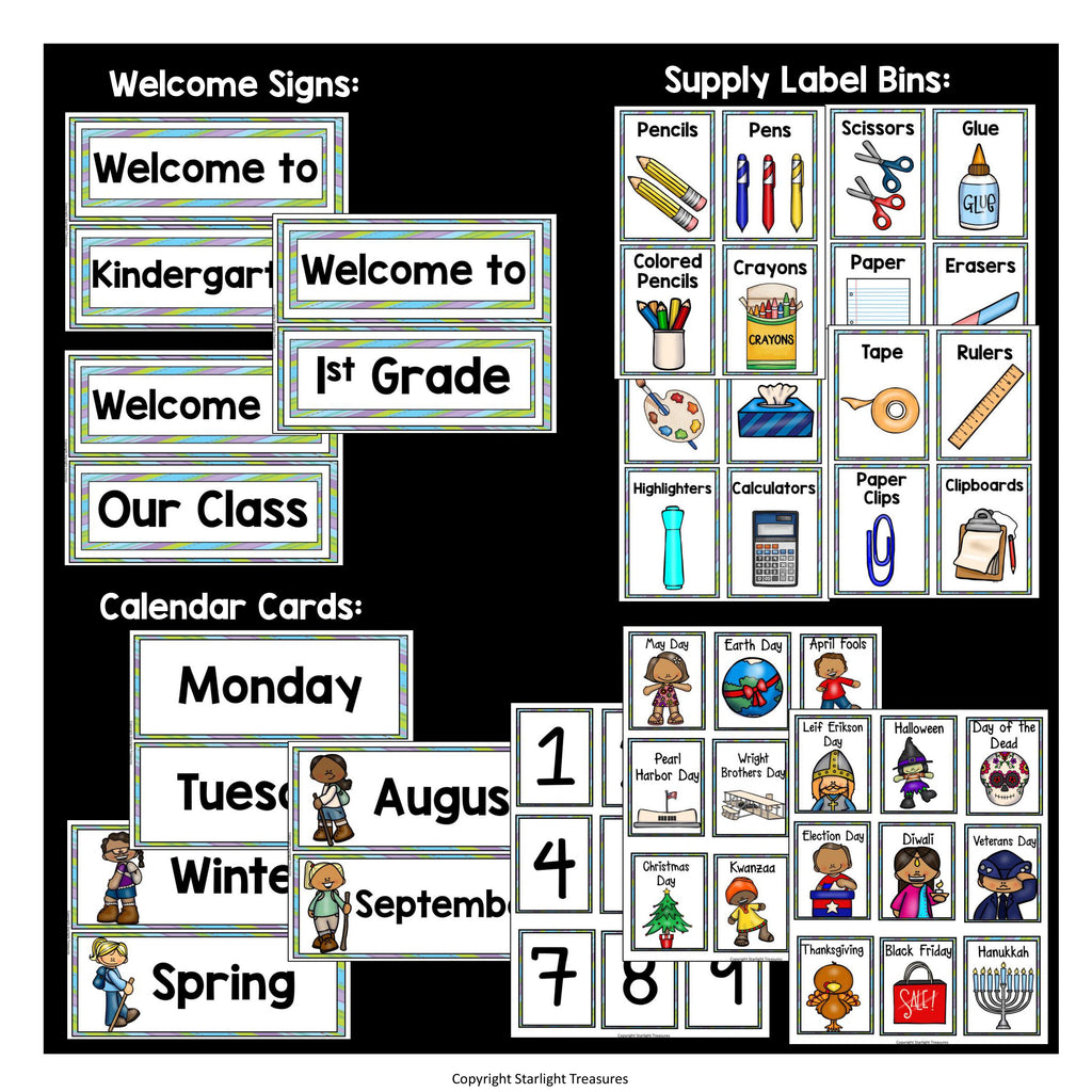 Classroom Decor Pack - Camping Theme
