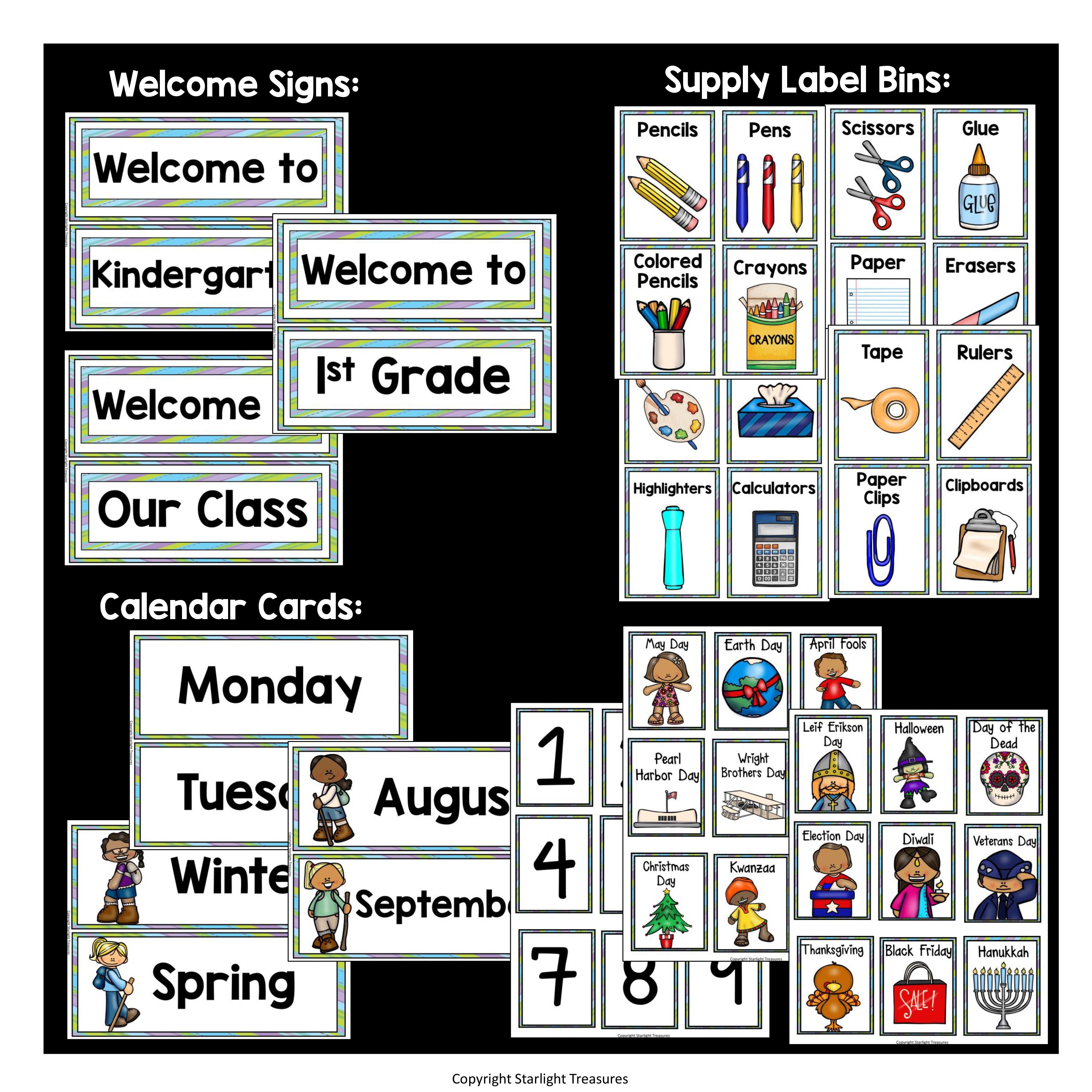 Classroom Decor Pack - Camping Theme