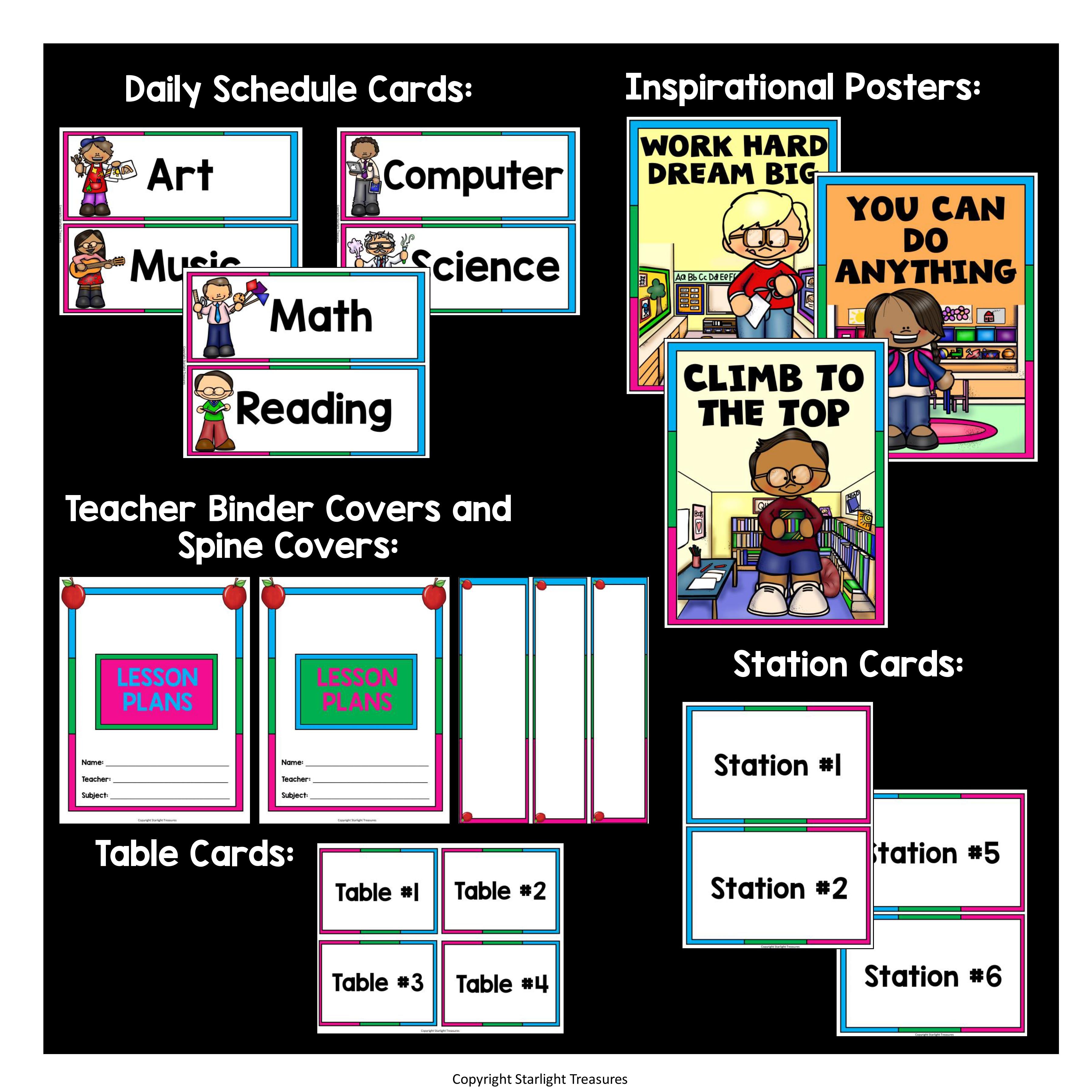 Classroom Decor Pack - School Theme