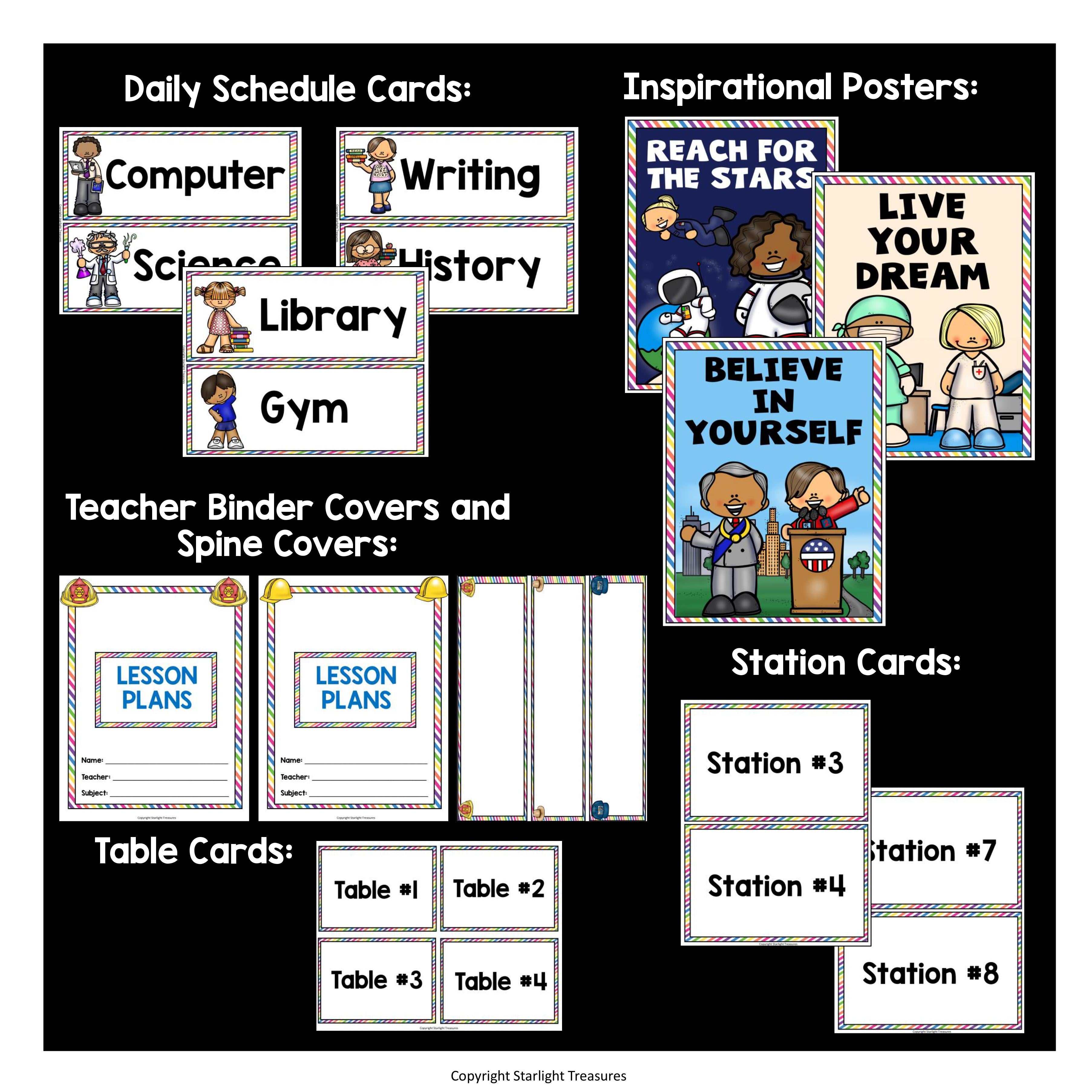 Classroom Decor Pack - Careers and Community Helpers Theme